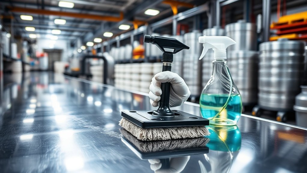 industrial cleaning of stainless steel