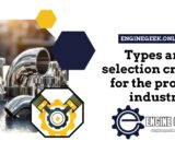 Types and selection criteria for the process industry