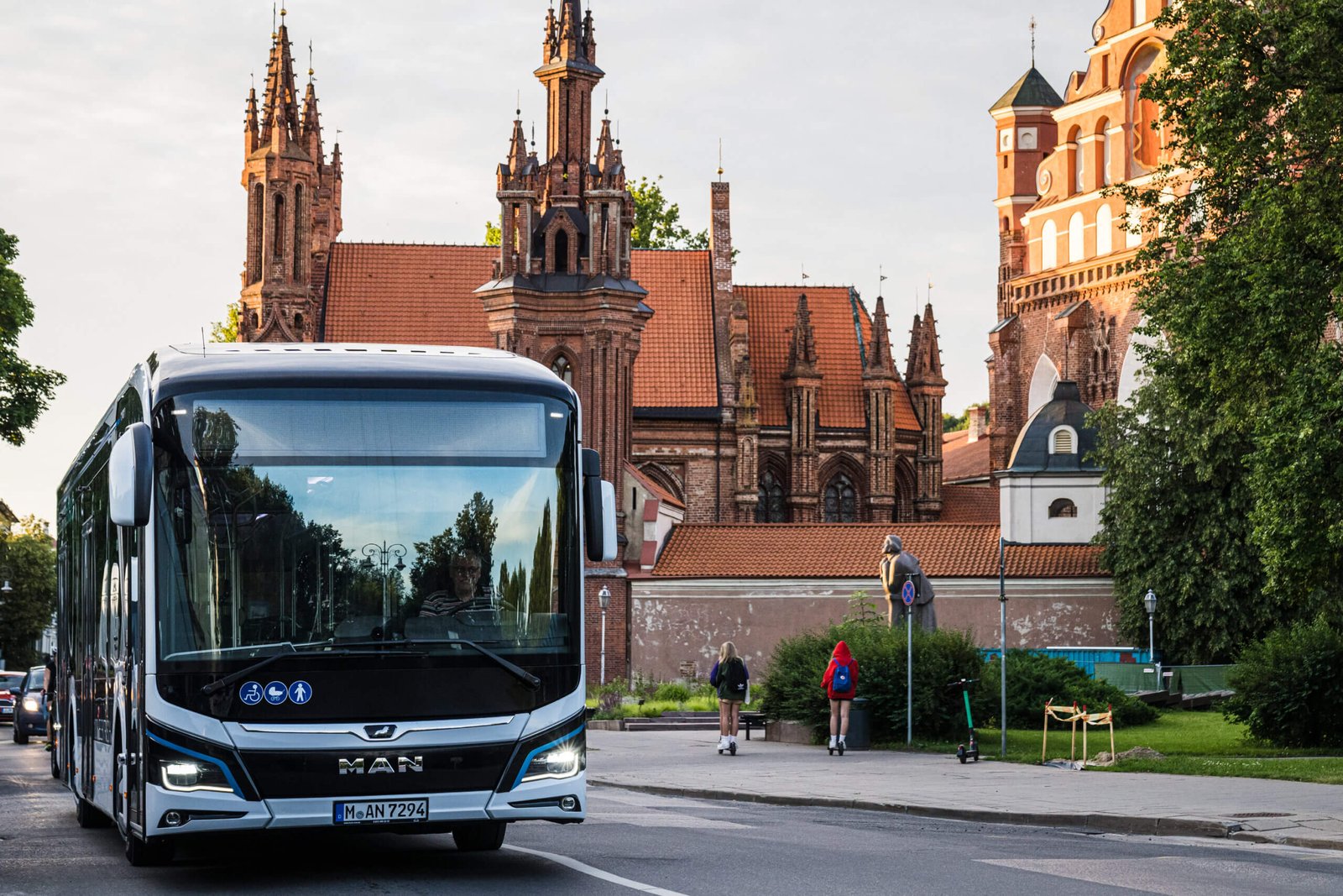 An electric MAN bus was also delivered to Lithuania and