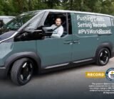 The Kia PV5 Cargo commercial electric vehicle has achieved a Guinness World Record