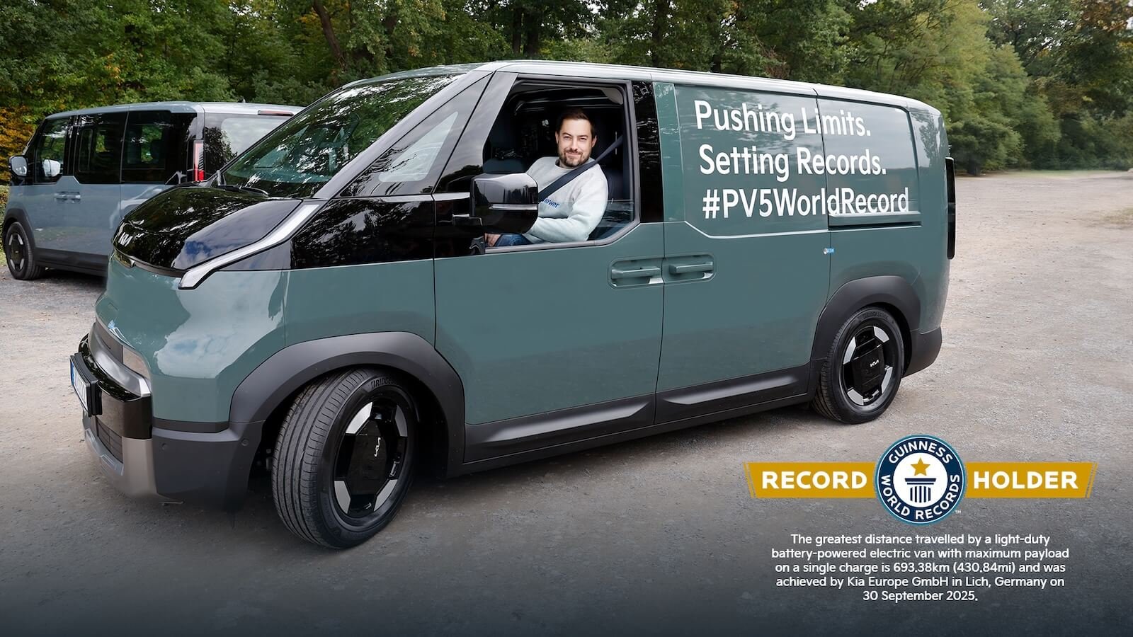 The Kia PV5 Cargo commercial electric vehicle has achieved a