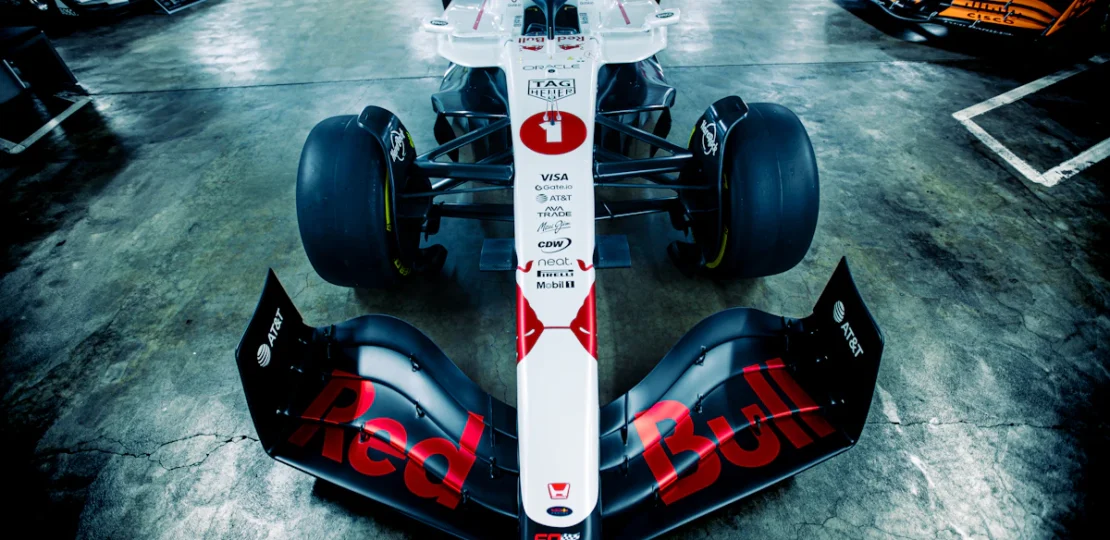 Formula 1 car on display — illustrative aerodynamics photograph